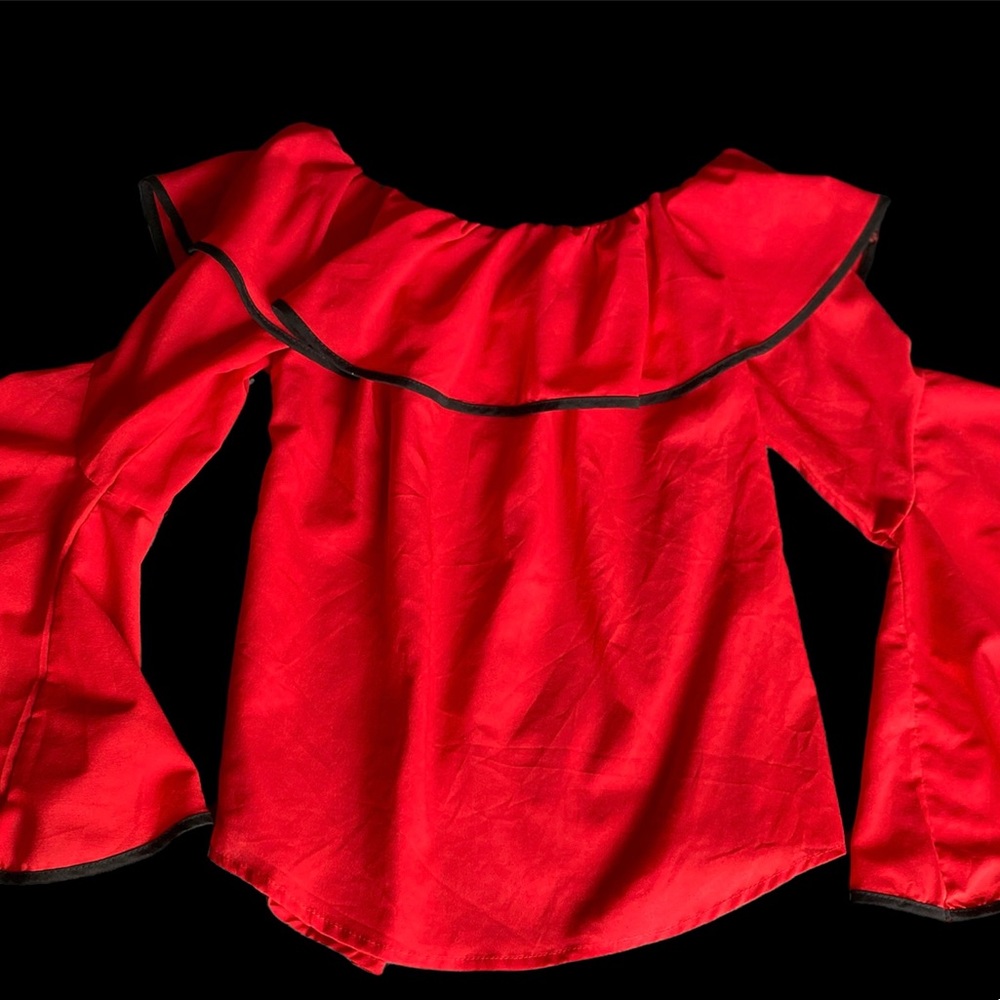 Red Top with black lining